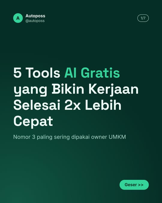 Contoh slide tema Green Growth