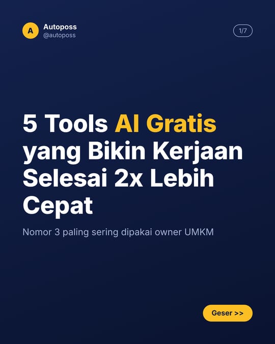 Contoh slide tema Navy Pro